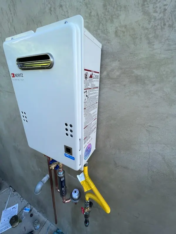 Tankless water heater installation for Cherrywood homes